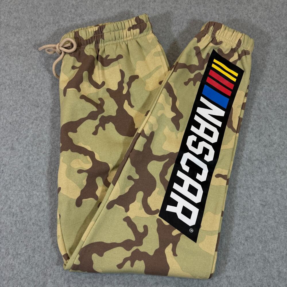 NASCAR Camo Sweatpants Joggers Fleece Medium Unisex NWT